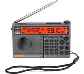 Radio multibanda HanRongDa HRD-757 FM AM MW SW V.UHF AIR WB Radio portátil Control por aplicación BT TF Música naranja