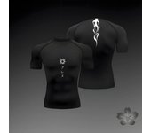 Camiseta de compresión para hombre, para fitness, deporte, running, ajustada, para gimnasio, entrenamiento atlético, culturismo, de secado rápido, para verano S