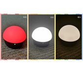 Mini lámpara de mesa creativa de escritorio con diseño de atardecer, recargable por USB, luz LED de noche estilo hongo para cafetería, bar, decoración del hogar y dormitorio L