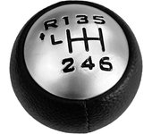 Pomo de cambio de marchas de 6 velocidades, pomo de cambio manual de coche de repuesto para Peugeot 307 308 3008 407 5008 807 negro