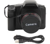 Cámara digital de 16 MP, enfoque automático, 2,4 pulgadas, antivibración, zoom digital de 16X, carga mini USB, compacta