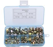 75 piezas de 6-10 mm de resorte de vacío para manguera de CPU, aceite combustible, agua, abrazadera de banda, sujetador de metal m6-m10
