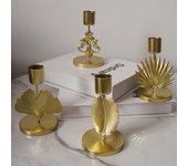 Rust-proof Iron Candle Holder Essy to Use Desktop Aromatherapy Rack  Candlelight Dinner Style 1