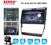 Reproductor multimedia estéreo inalámbrico RDS Apple CarPlay compatible con A-udi A6 C5 1997-2004 S6 2 1999-2004 RS6 1 2002-2006 Radio de coche 2 Din DSP SXN8581-8''-6+128