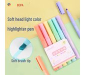 Rotulador fluorescente supersuave Beifa para estudiantes y toma de notas Duckbill Tip