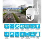 Cámara IP de 8MP, 4K, domo de velocidad de 5MP, seguimiento automático, cámara PTZ, hogar inteligente, cámara inalámbrica para exteriores, WIFI, Monitor de vigilancia 5MP EU Plug no card