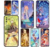 Funda de silicona Genshin Impact para Samsung Galaxy A52, A14, A50, A70, A10S, A30, A40, A20S, A20E, A02S, A12, A22, A72, A32 5G, A04s Samsung A10