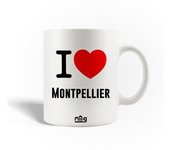 Mug en Céramique I Love Montpellier France