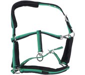 Cabestro para caballo ajustable de alta resistencia, acolchado de nailon, antirozaduras, con gancho a presión para la barbilla y la garganta M fit for 3.6- 4.3ft