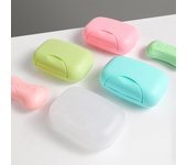 Caja de almacenamiento de tampones, contenedor de viaje portátil de plástico, bolsas de almohadillas de algodón con cubierta, accesorios para servilletas de gran capacidad, caja organizadora color rosa