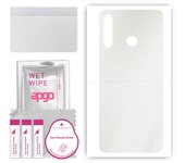 apgo Protective Skin Sticker for the back compatible with Tecno Camon 12 Air, Wrap Film, Foil, Vinyl - Pattern Matte Transparent