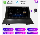 Radio de coche Android Auto Carplay para Renault Megane 2 2002-2009 Reproductor multimedia Unidad principal Estéreo Navegación GPS BT WIFI 2+32 GB 1+16GB