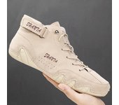 Botas Martin para hombre de talla grande: zapatos casuales de corte medio para otoño/invierno 45 gris