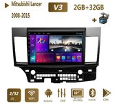 Android Car Radio para Mitsubishi Lancer 10 CY 2008-2015 reproductor de vídeo Multimedia 2 din WIFI navegación GPS Carplay estéreo 2 + 32GB 1+16GB,A