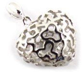 Les Trésors De Lily [K1361] - Pendentif Argent 'Love' blanc plata