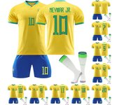 22/23 Conjunto de calcetines y camisetas de fútbol local de Brasil, pantalones cortos de nueva temporada, calcetines, trajes de tallas para adultos L verde del ejército