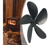 Ventilador de 5 aspas para chimenea de hogar Ventilador de estufa de leña Piezas de repuesto de bajo ruido Ventilador de estufa de leña (Solo aspas del ventilador) CHINA