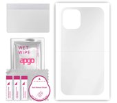 apgo Ultra Clear Protective Skin Sticker for the back compatible with Apple iPhone 12 mini, Wrap Film, Hydrogel Film, Flexible, Soft TPU with position