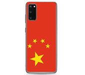 Coque Téléphone - Samsung - Galaxy S20 Plus - Drapeau Chine - Souple - Multicolore