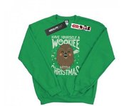 Star Wars Mens Wookiee Little Christmas Sweatshirt L blanco