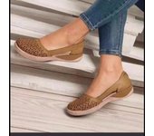 Sandalias de mujer 2024, zapatos de verano hechos a mano para mujer, sandalias de cuero transpirables, zapatos planos para mujer, estilo retro, zapatillas de soporte personalizadas 35