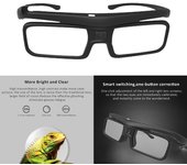 Anteojos con obturador 3D DLP Link, livianos, recargables por USB, para todos los proyectores DLP, proyectores de cine en casa