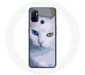 Coque Oppo A53 Turc de van Chat oeil bleu et oeil jaune