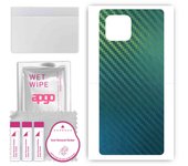 apgo Protective Skin Sticker for the back compatible with Xiaomi Redmi A1, Wrap Film, Foil, Vinyl - Pattern Carbon Chameleon CAKA1