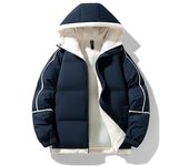Chaqueta acolchada para hombre, gruesa y cálida chaqueta de invierno, parkas con capucha, abrigos, prendas de vestir exteriores, moda informal para parejas XXXL