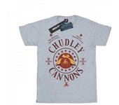 Harry Potter Girls Chudley Cannons Logo Cotton T-Shirt 9-11 Years blanco