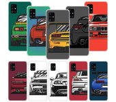 Funda de teléfono con diseño de cómic de coches deportivos JDM de Japón para Samsung Galaxy A35, A55, A54, A15, A25, A05s, A05, A22, A24, A52, A33, A34, M34, M14, M54 y M23 A52 5G