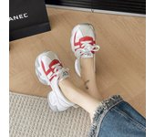 Zapatillas de deporte para mujer, zapatillas deportivas con plataforma para mujer, zapatillas de deporte de marca de cuero vulcanizadas para mujer, zapatillas casuales para correr para mujer 35
