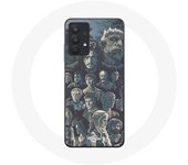 Coque pour Samsung Galaxy A32 5G Game of Thrones Saison 8 Le Trône de Fer Affiche Personnages Fond Gris