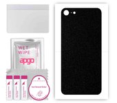 apgo Protective Skin Sticker for the back compatible with Apple iPhone 7, Wrap Film, Foil, Vinyl - Pattern Matte Black