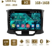 Android Car Radio para LADA X Ray Xray 2015 - 2019 reproductor Multimedia 2 Din navegación GPS WIFI Autoradio estéreo DVD 1 + 16GB