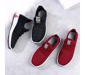 Zapatos tejidos informales, cómodos y transpirables, tanto para hombres como para mujeres. 44 negro