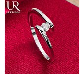 Anillo de plata de ley 925 con circonita AAAAA, joyería de moda para bodas 7#
