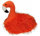 Bloque porte en tissu Flamant rose - VERSA - Accessoire de maison - Hauteur 26cm - Pesos 1,50kg