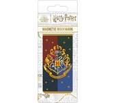 HARRY POTTER Marcapáginas magnético con escudo de Hogwarts One Size negro