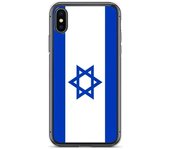 Funda - PIXELFORMA - iPhone XS - Drapeau d'Israël - Protección completa - Sopa de silicona