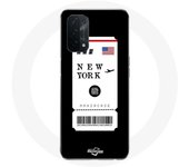 Coque pour Oppo A74 5G Billet d'avion New York