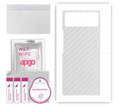 apgo Protective Skin Sticker for the back compatible with Xiaomi Mix Fold 2, Wrap Film, Foil, Vinyl - Pattern Transparent Carbon