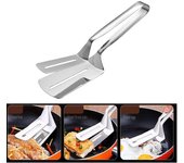 Pinzas para alimentos de acero inoxidable Pinzas para barbacoa antideslizantes multiusos Pinzas para carne Herramientas de cocina Accesorios de cocina plata