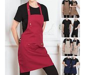Babero de Chef, corbata de cintura a la moda, ropa sin mangas, Protector de lavado, delantal, herramienta para tareas domésticas para lavar platos rojo