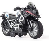 1/14 Motocicleta todoterreno de juguete Vehículos de tracción trasera con luz y sonido Motocicletas de juguete para niños Juguetes de motocicletas para niños 1/14-Size:12*7*5.5cm blanco