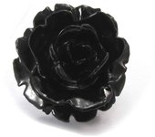 Les Trésors De Lily [J8034] - Anillo de diseño 'Flora' negro negro