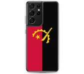 Coque Téléphone - Samsung - Galaxy S21 - Drapeau Angola - Souple - Multicolore