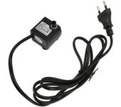Bomba de agua sumergible, ajustable, silenciosa, IPX8, resistente al agua, con ventosa para acuario, enchufe de la UE de 220-240 V