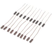 10 piezas de 4 x 6 x 17 mm para alternador de coche eléctrico, generador, regulador, cepillos de carbón