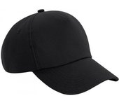 Gorra Beechfield Authentic de 5 paneles One Size negro/verde lima